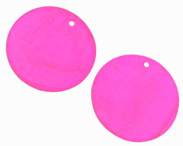 Lâmina madrepérola rosa pink - 30 mm (par) MP-55